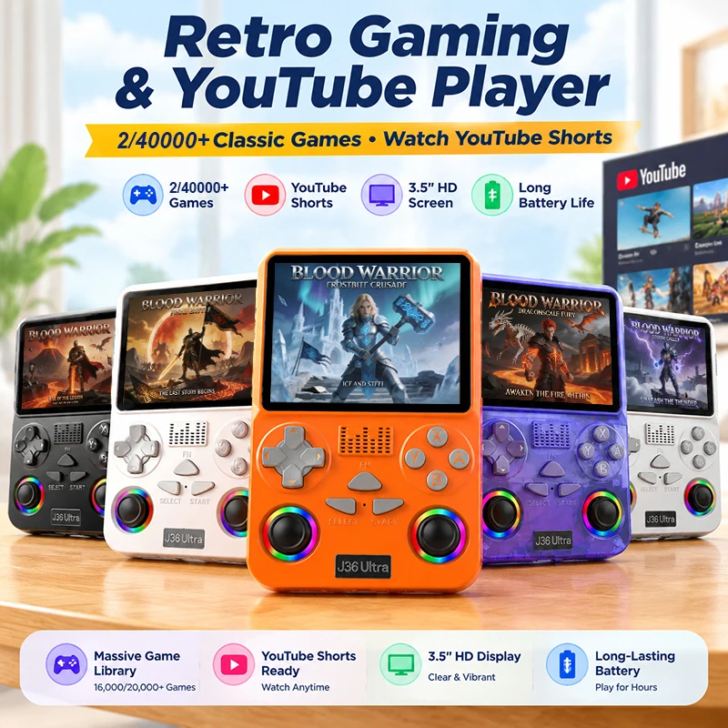 Gaming Console Youtube - جهاز ألعاب محمول جديد 2/40000+ لعبة،