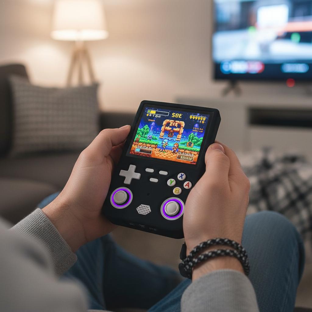 Gaming Console R36 Ultra - ل R36 الترا سيليكون واقية يده