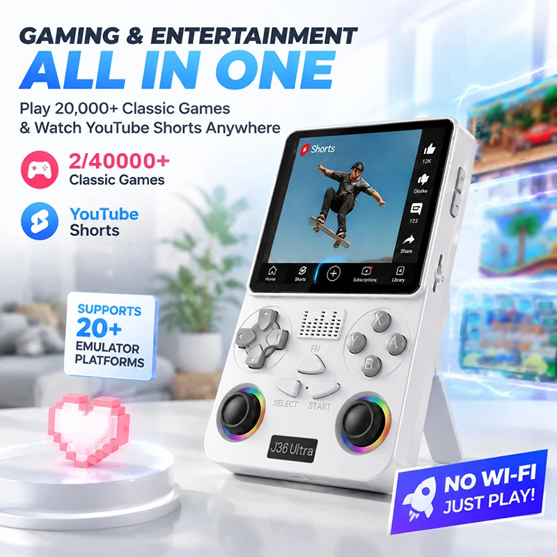 Gaming Console Youtube - جهاز ألعاب محمول J36 Ultra بنظام
