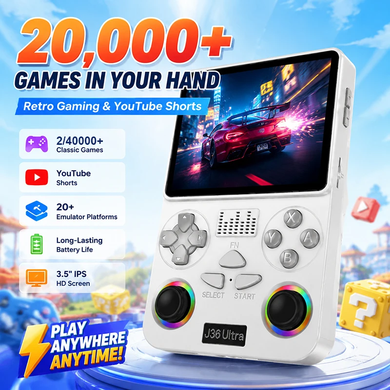 Gaming Console Youtube - جهاز J36 Ultra System المحمول مع