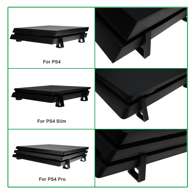 4 قطع حامل تبريد أفقي لجهاز PS - مراجعة Gaming Console Tv Stand وسعره