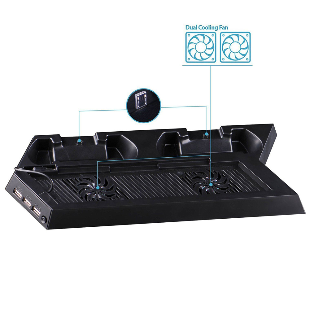 حامل مروحة تبريد عمودية ومحطة  - مراجعة Gaming Console Tv Stand وسعره