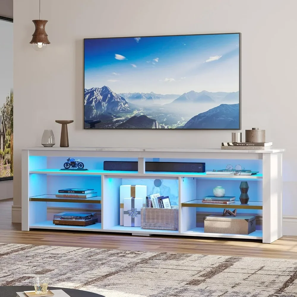 حامل تلفزيون لتلفزيون 75 بوصة، - مراجعة Gaming Console Tv Stand وسعره