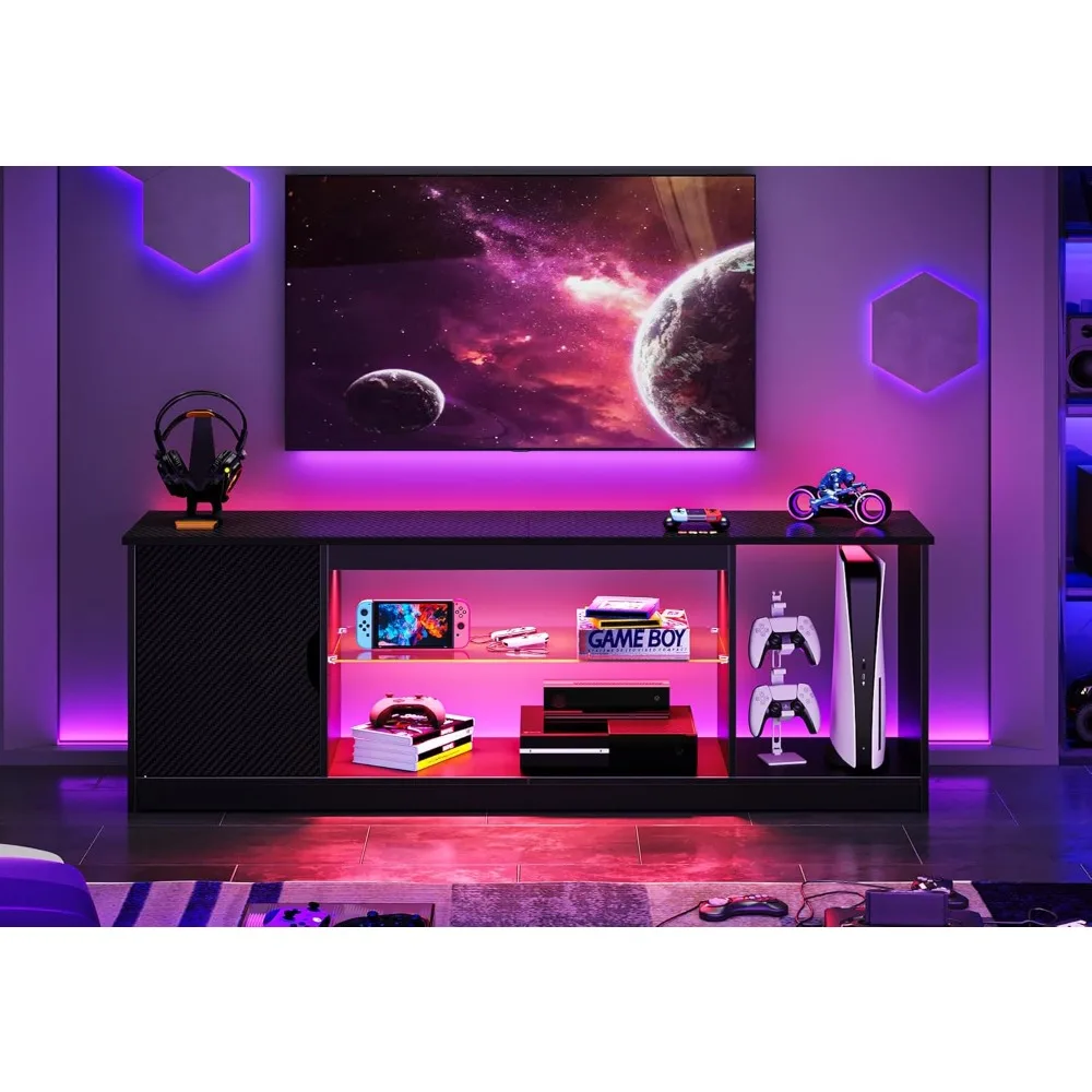 مركز ترفيه Bestier Led لـ PS5، - مراجعة Gaming Console Tv Stand وسعره