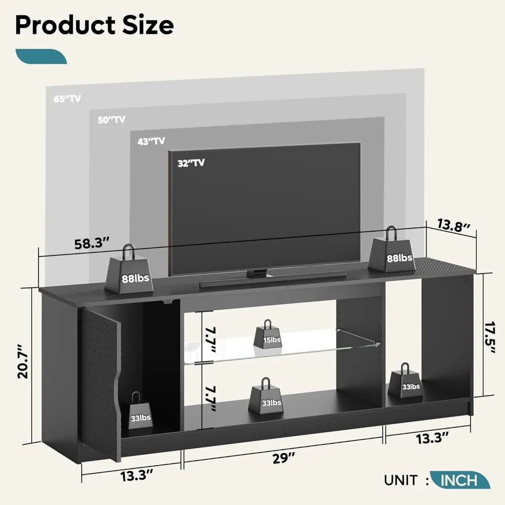 مركز ترفيه Bestier Led لـ PS5، - مراجعة Gaming Console Tv Stand وسعره