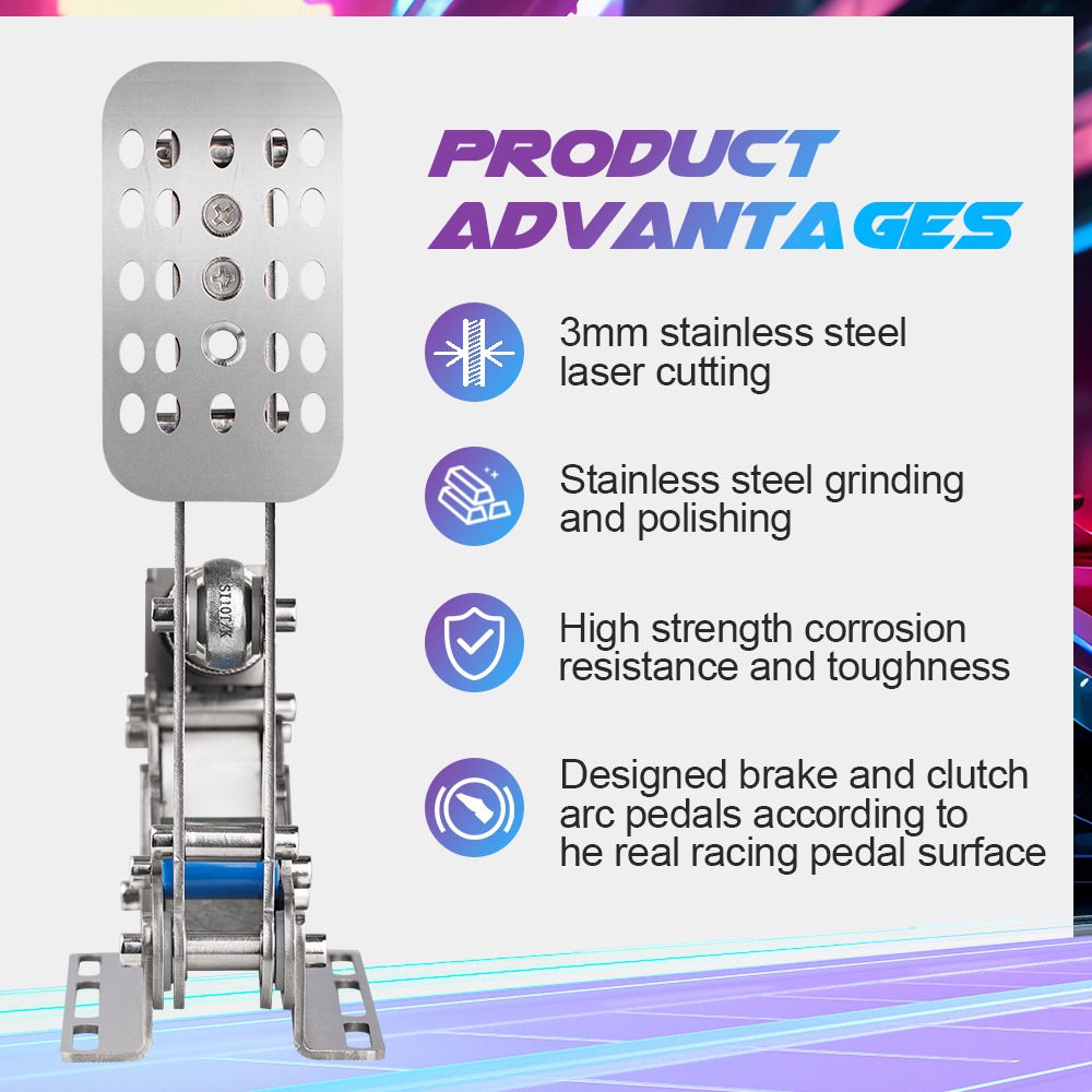 دواسات SimRuito Sim Racing Loa - مراجعة Racing Pedal Set وسعره