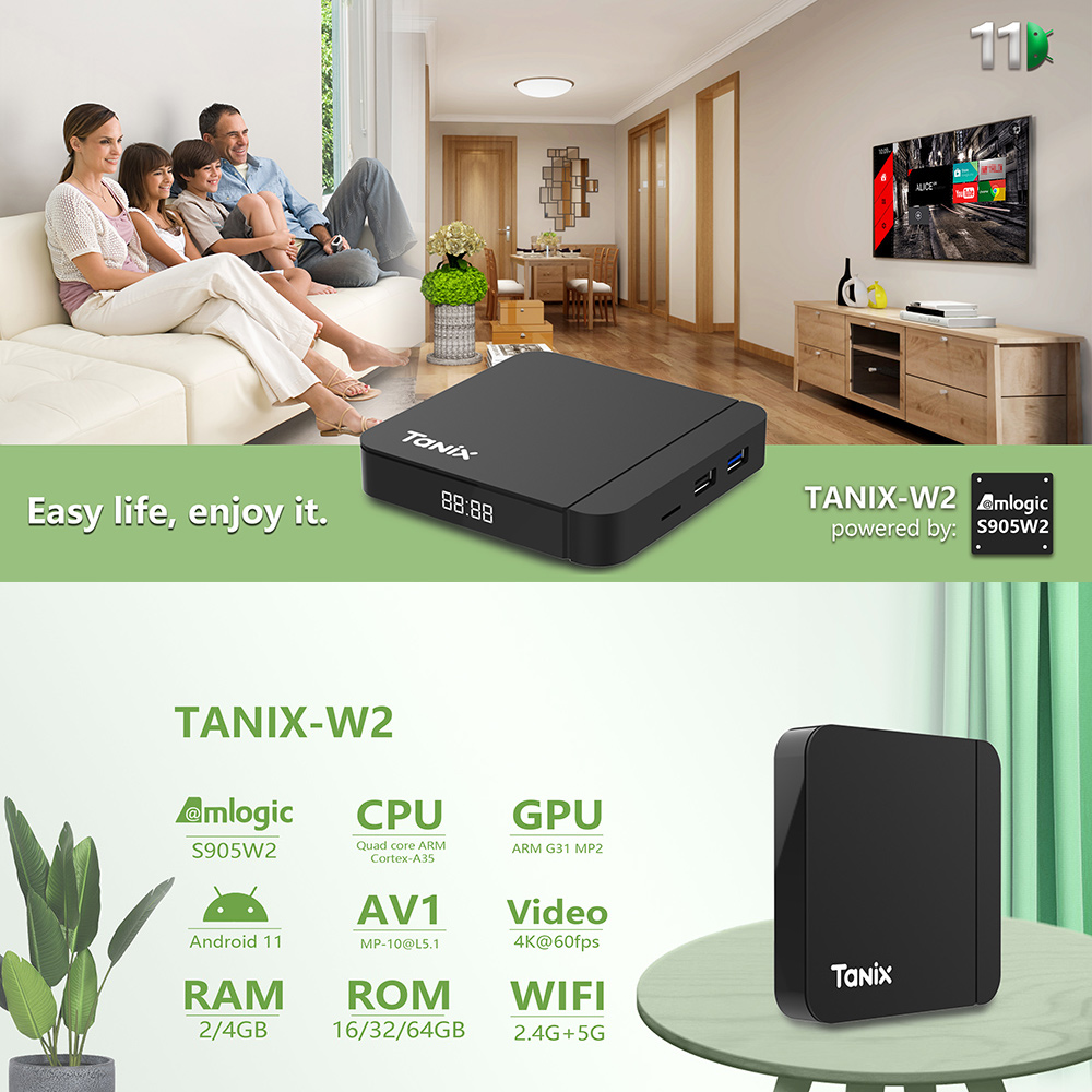 جهاز تلفاز ذكي تانيكس W2 بنظام - مراجعة Gaming Console Tv Stand وسعره