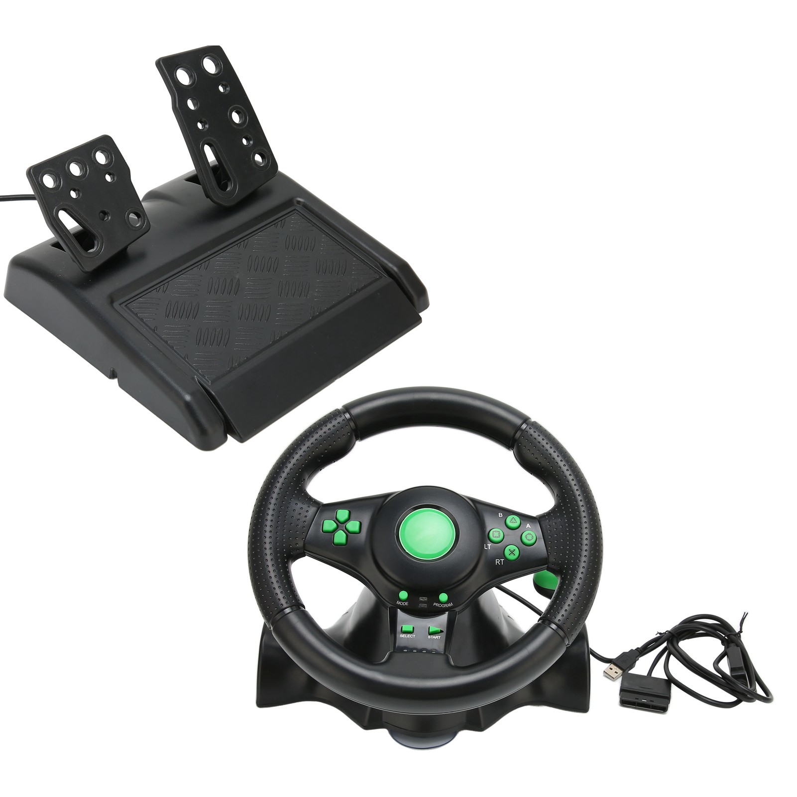 عجلة قيادة ألعاب سباق السيارات - مراجعة Racing Pedal Set وسعره