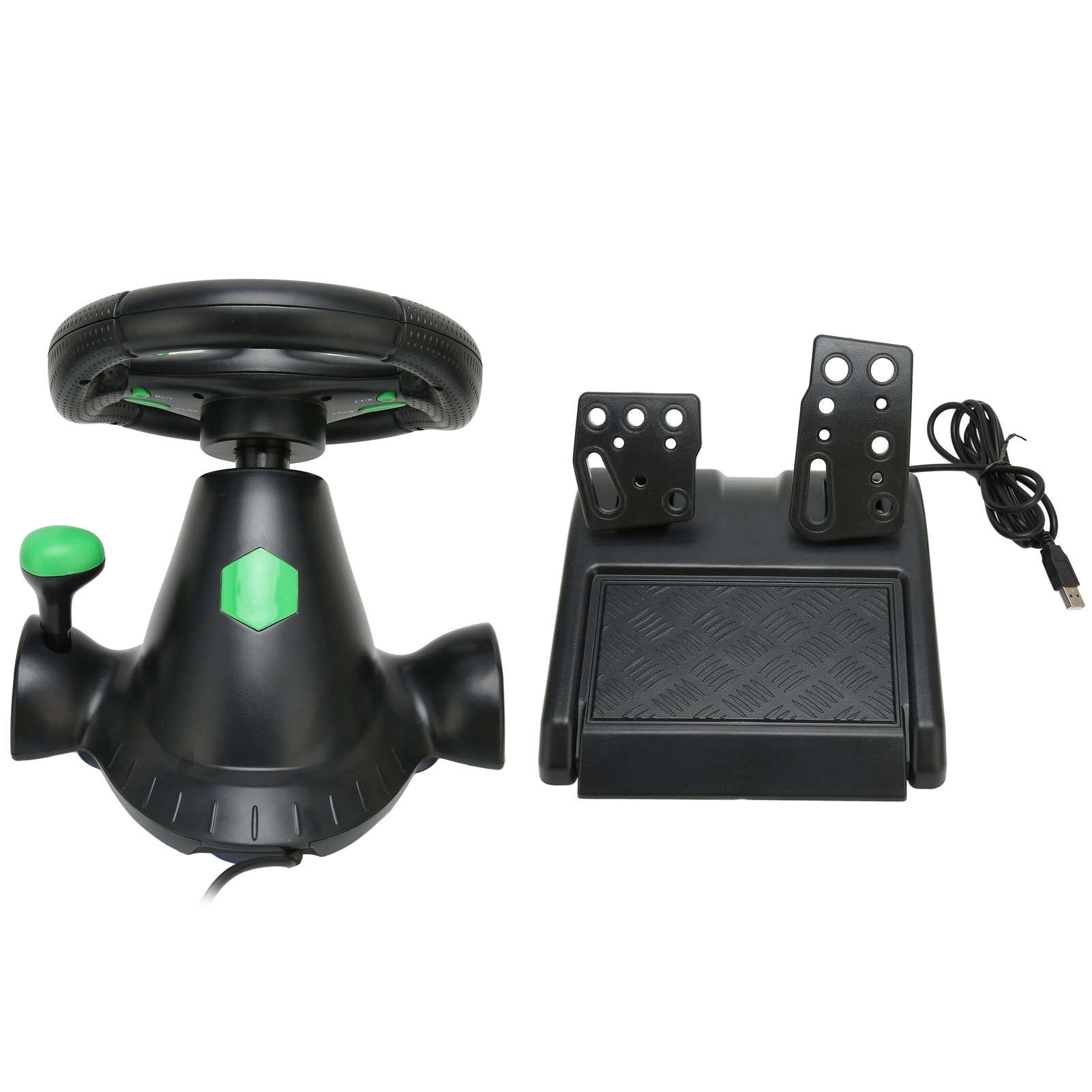 عجلة قيادة ألعاب سباق السيارات - مراجعة Racing Pedal Set وسعره